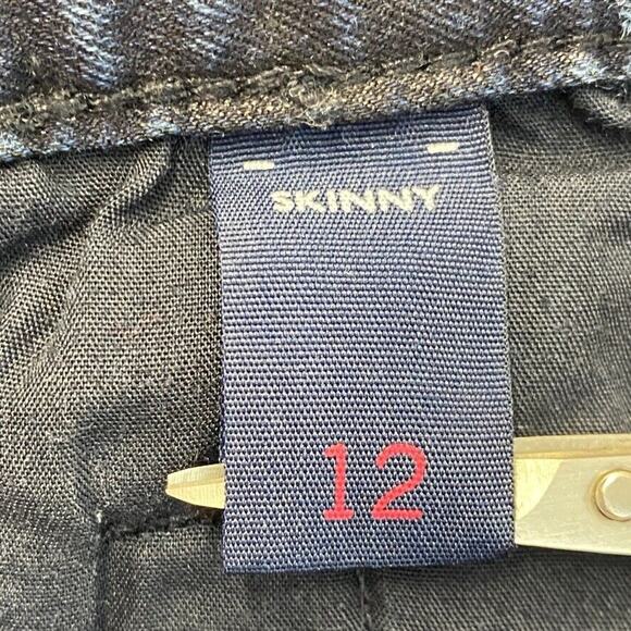 Tommy Hilfiger Jeans Womens 12 Skinny Mid Rise Dark Denim Stretch Front Zipper - Picture 3 of 11